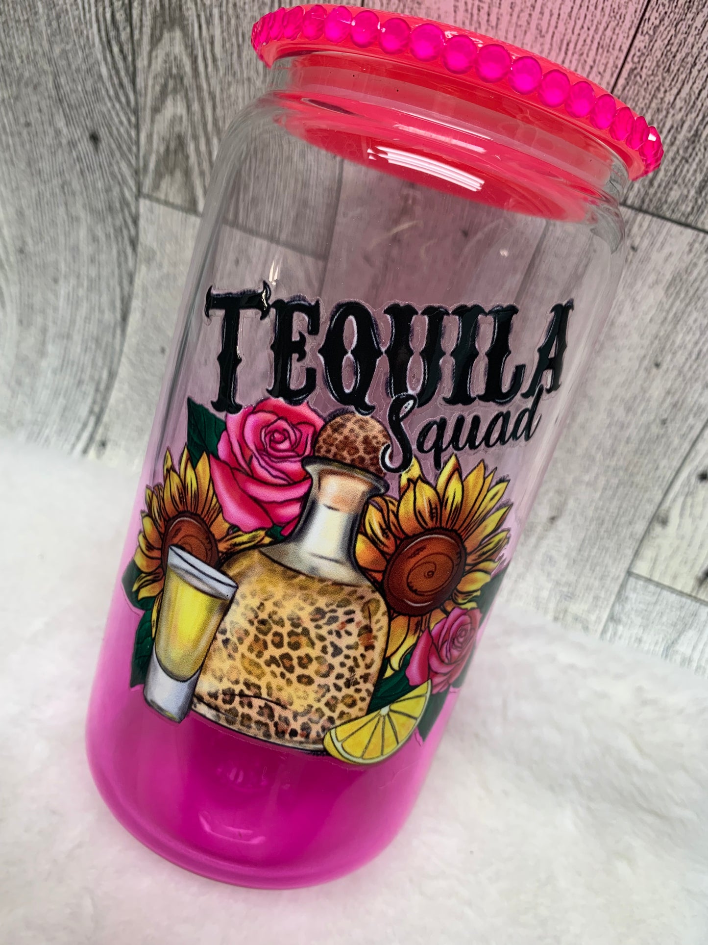 Tequila Squad Glass Can