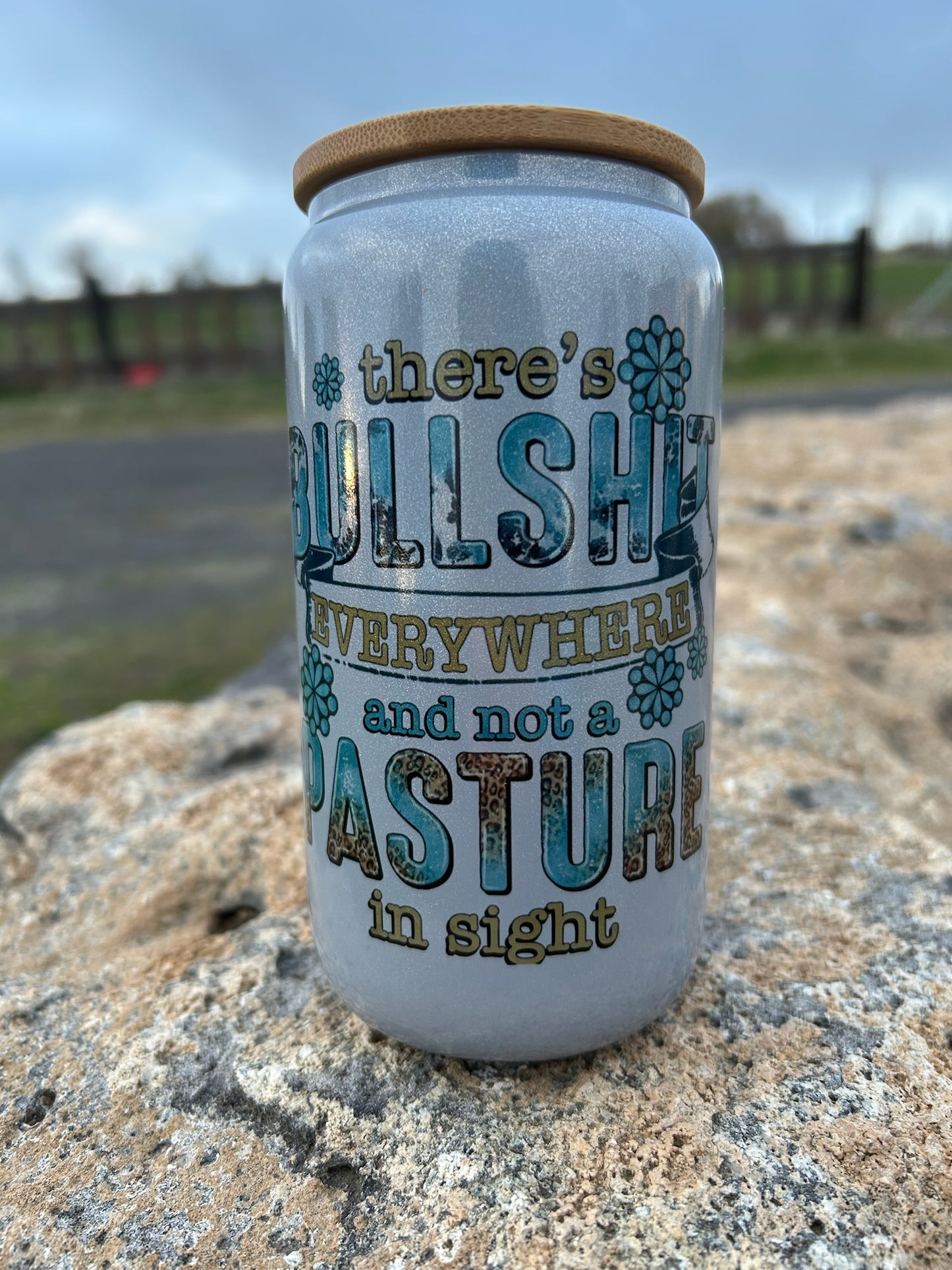 16oz BS Pasture Glass Tumbler