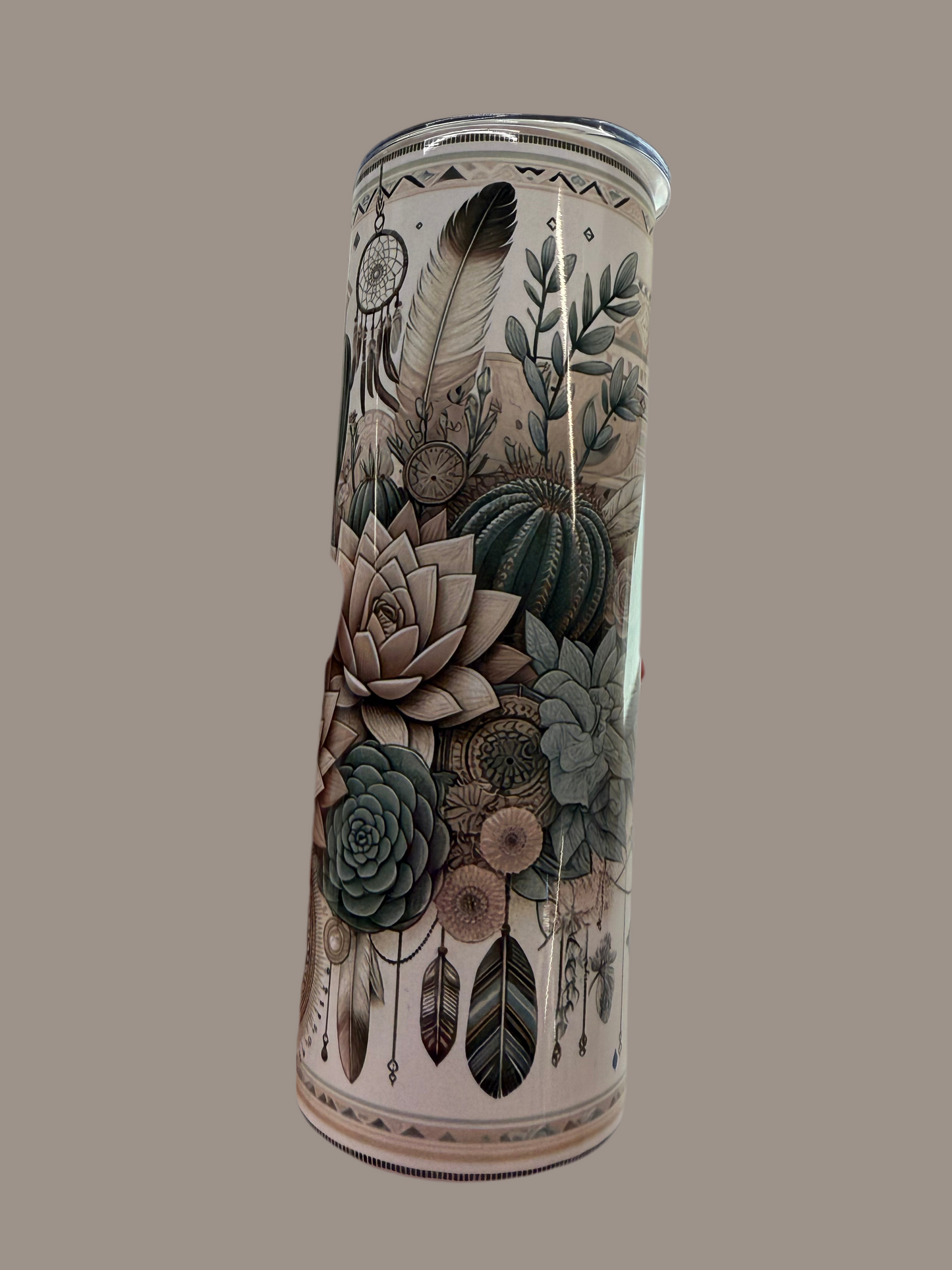 20oz Western Cactus Stainless Steel Tumbler