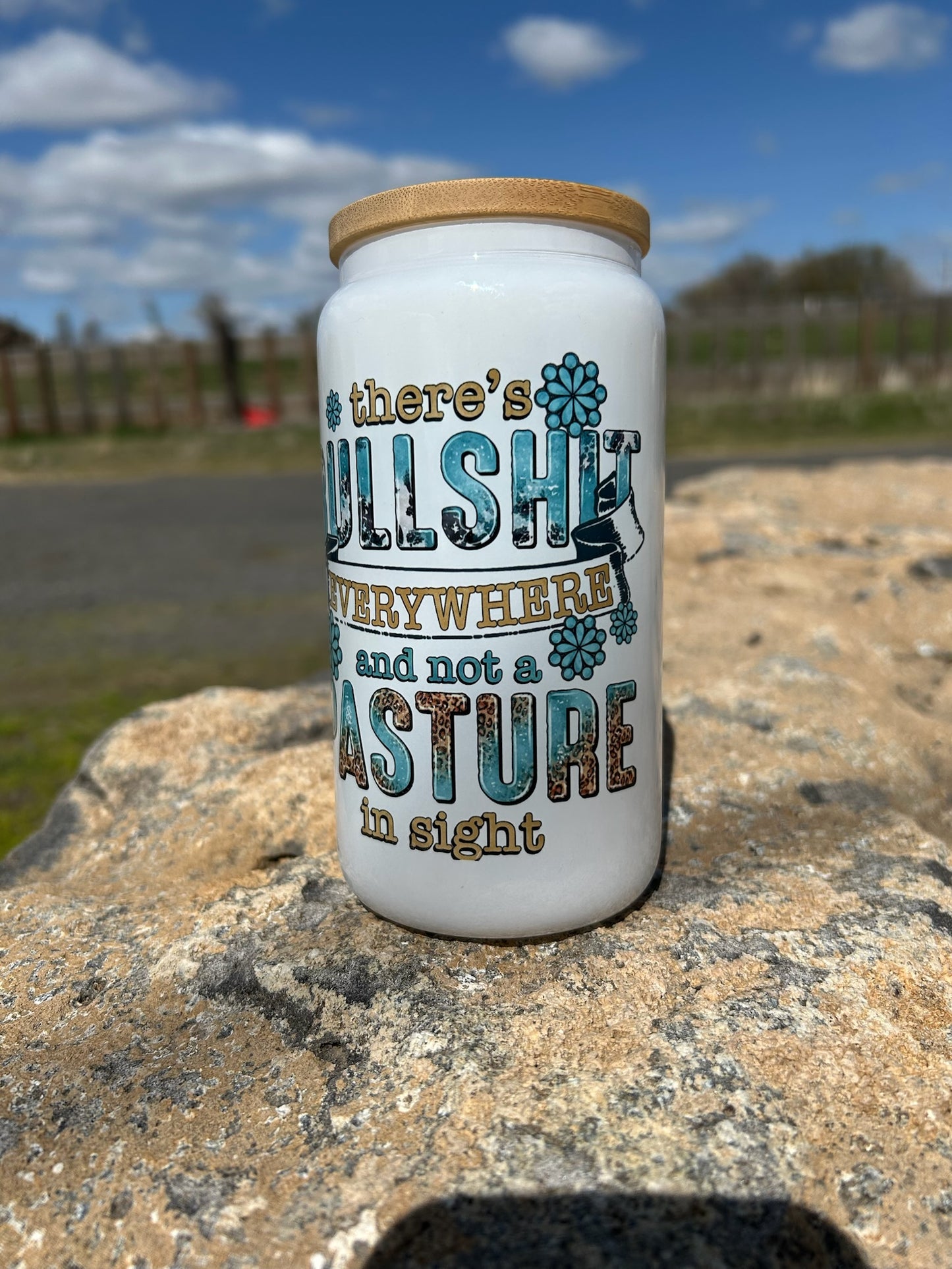 16oz BS Pasture Glass Tumbler
