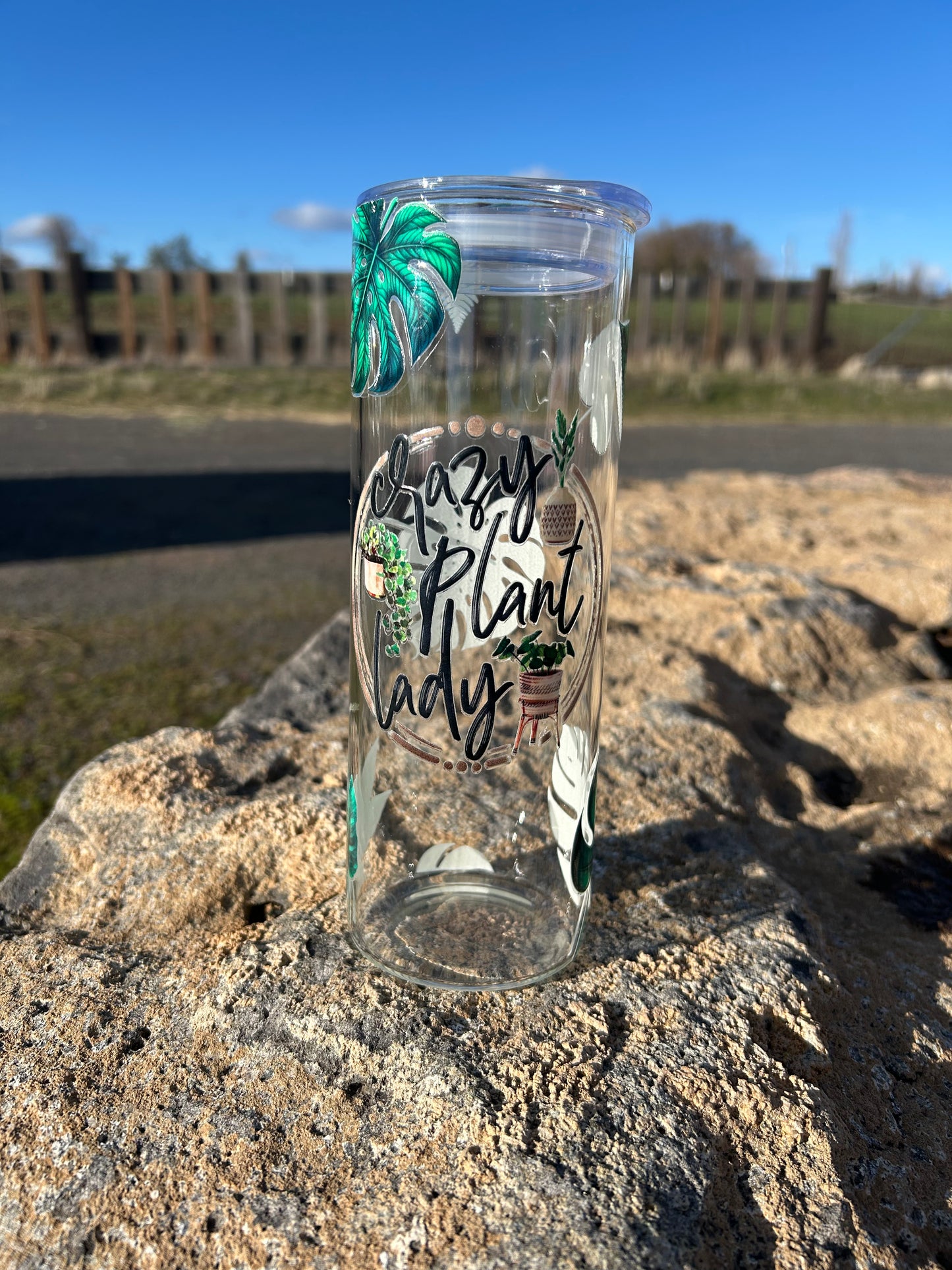 Crazy Plant Lady 20oz. Glass Tumbler