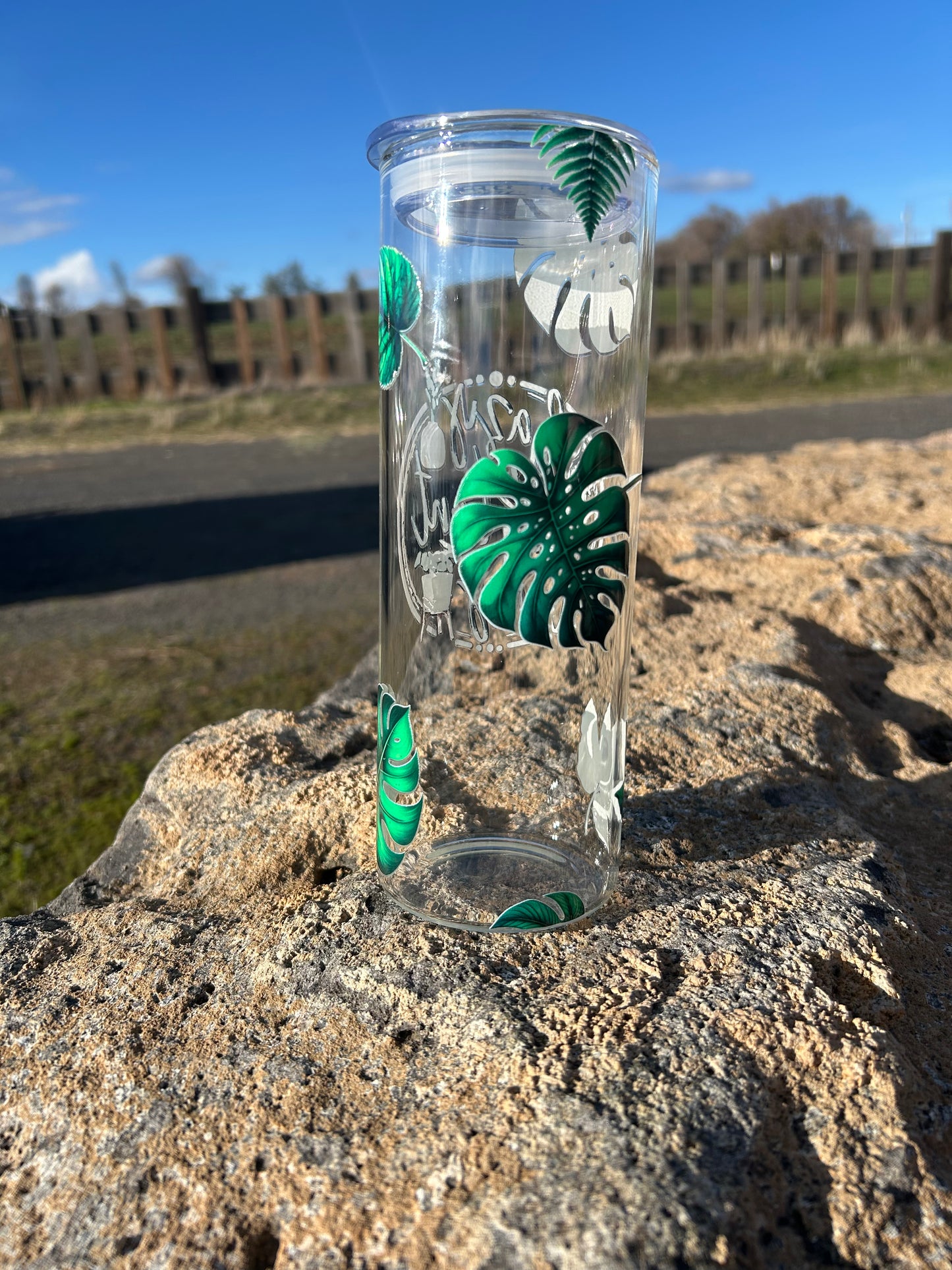 Crazy Plant Lady 20oz. Glass Tumbler