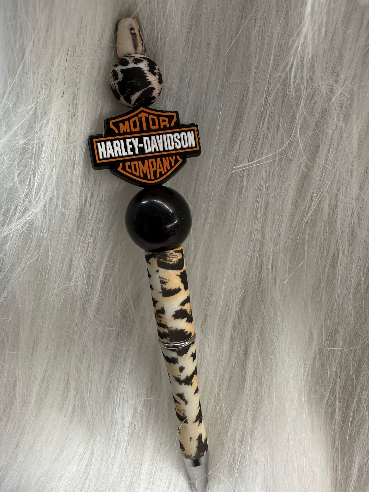 Cheetah Print Harley Davidson Pen