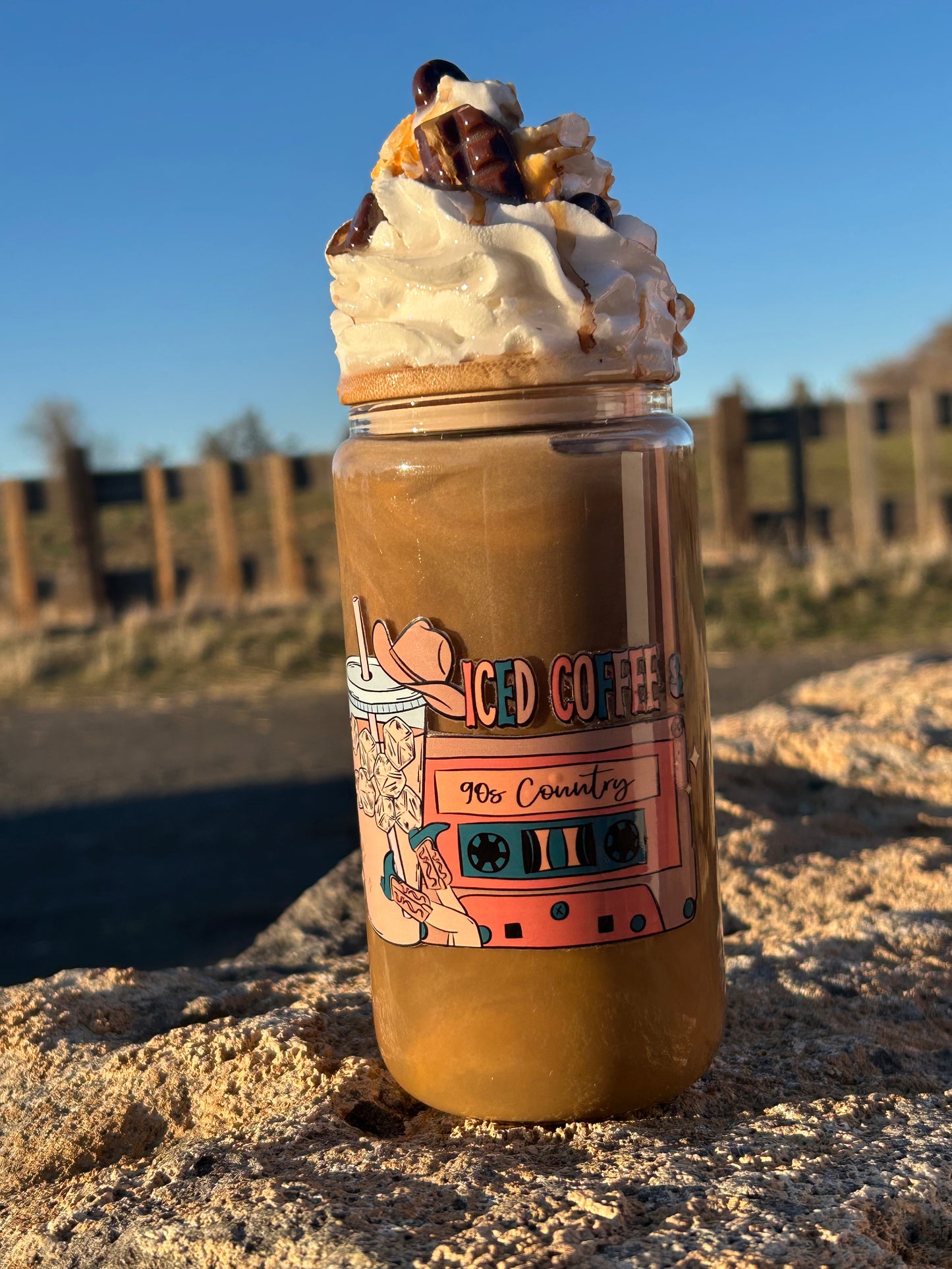 Iced Coffee in the 90’s Glass Can