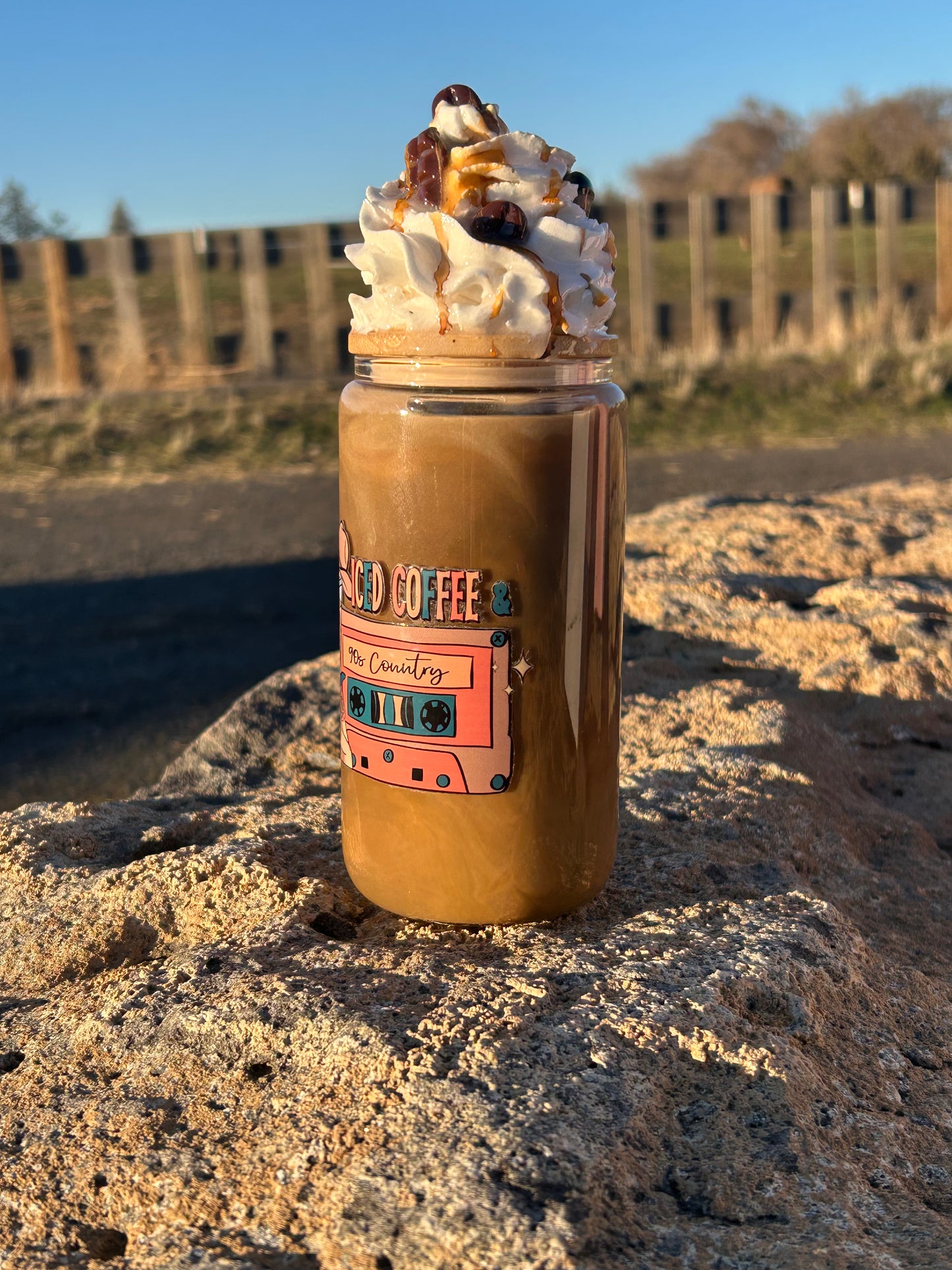 Iced Coffee in the 90’s Glass Can