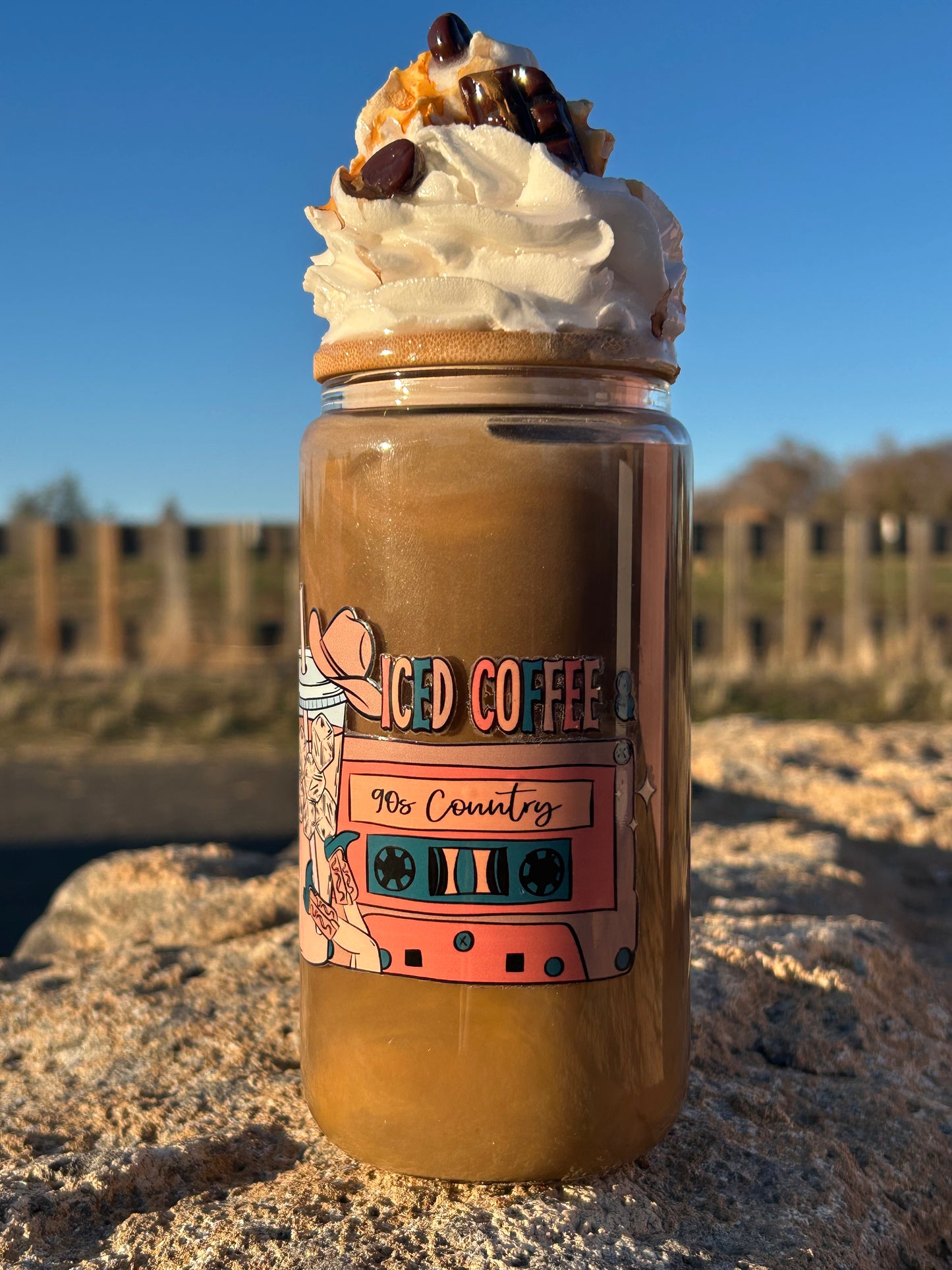 Iced Coffee in the 90’s Glass Can