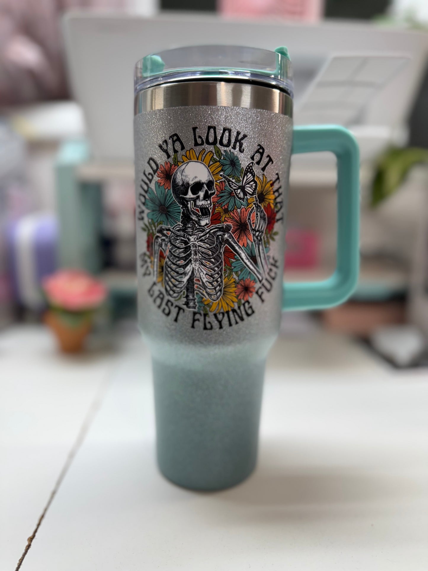 40oz Last Flying F@ck Stainless Steel Tumbler