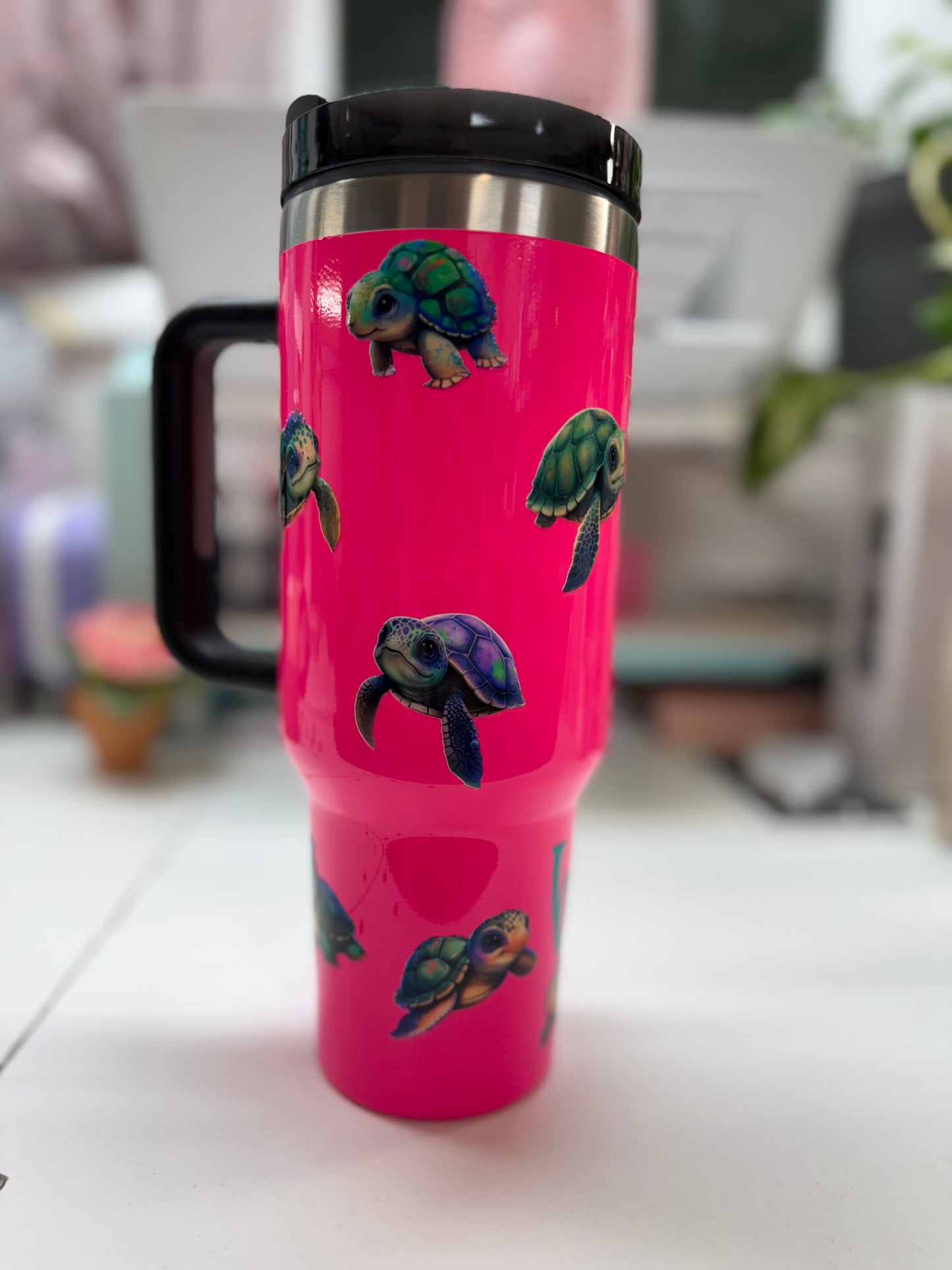 40oz Beach Please Stainless Steel Tumbler