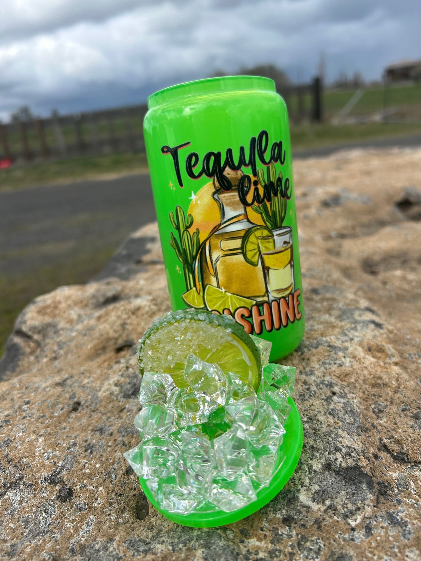 16OZ Tequila N Sunshine Glass Tumbler