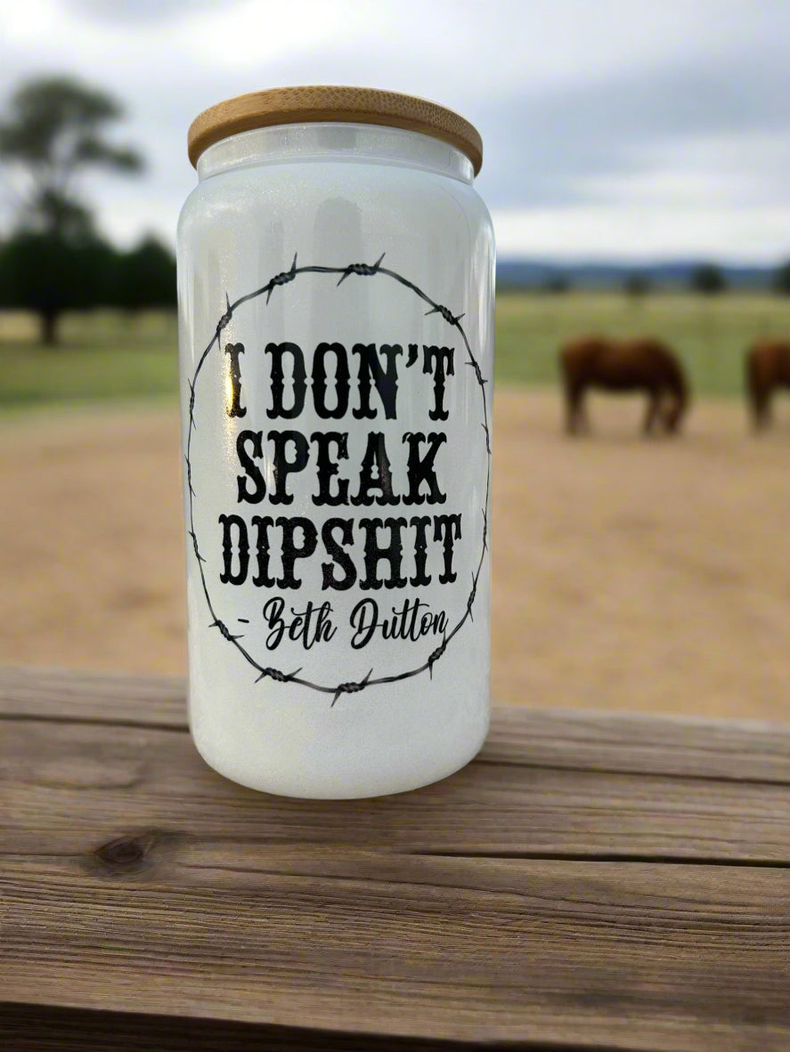16oz Beth Dutton Glass Tumbler