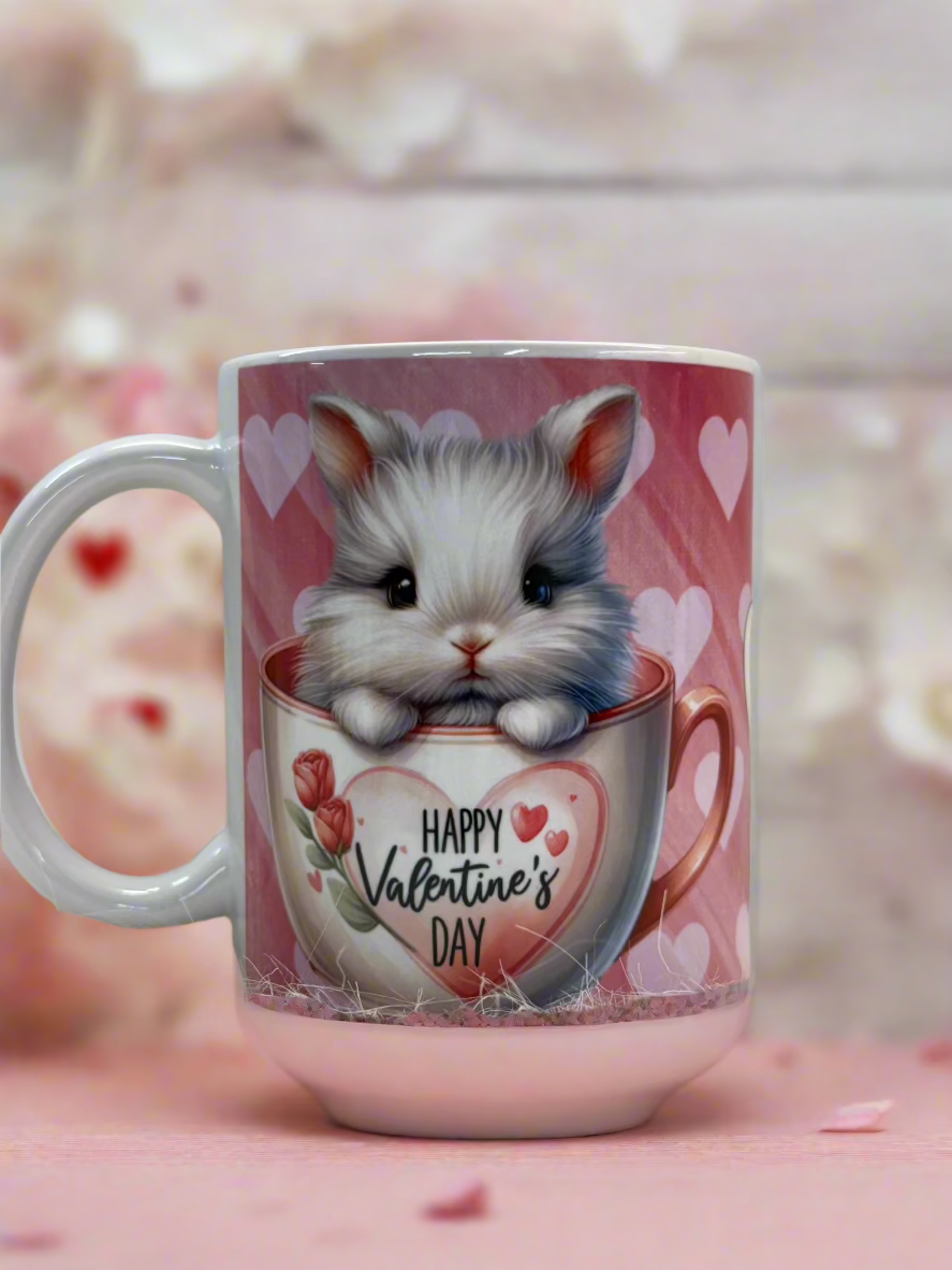 Mouse in Teacup Valentine's Day Mug