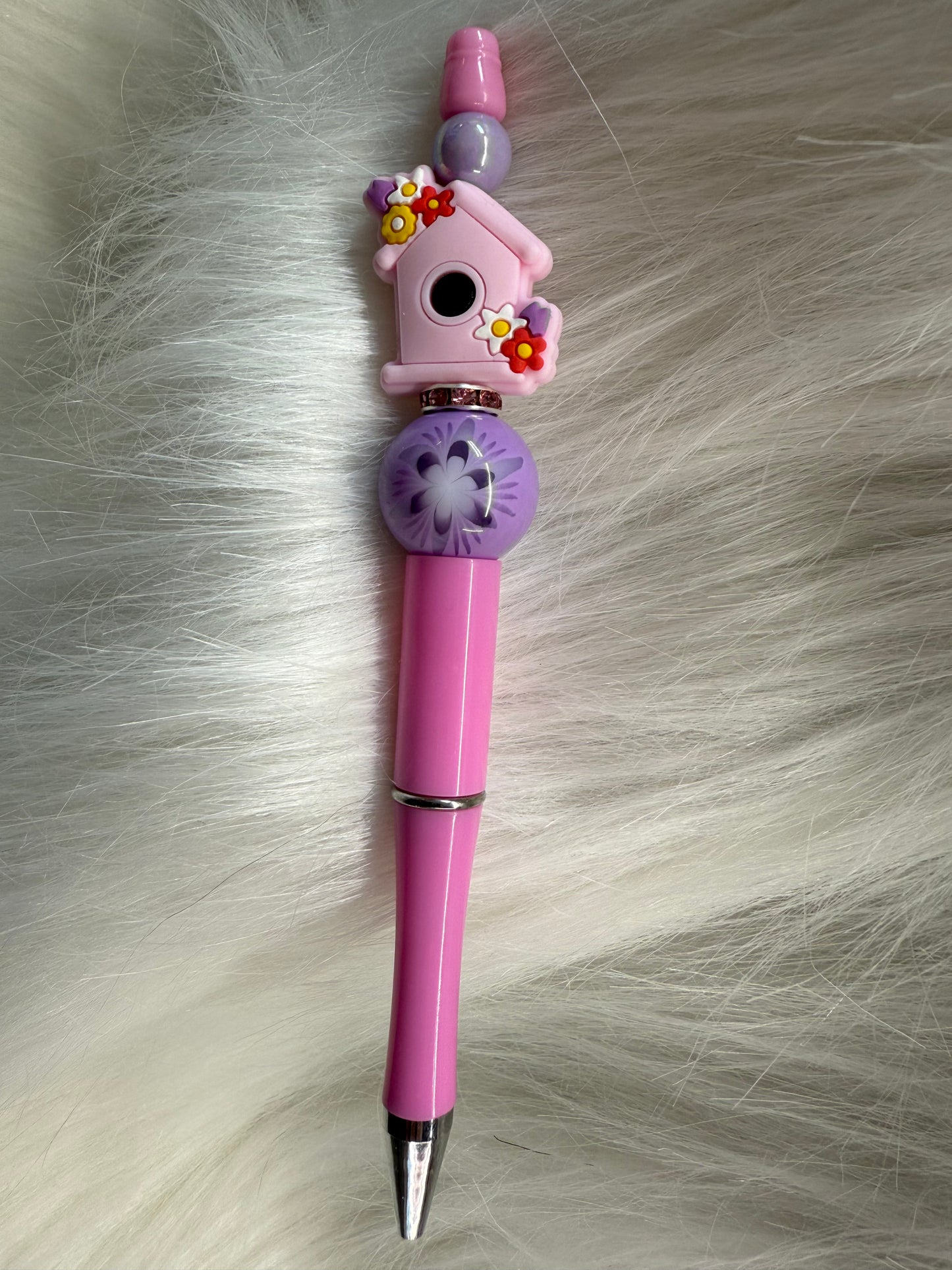 Pink Birdhouse Pen