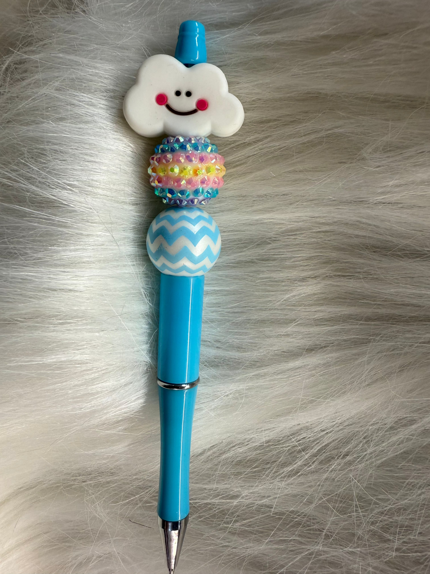 Cloudy Blue Pen