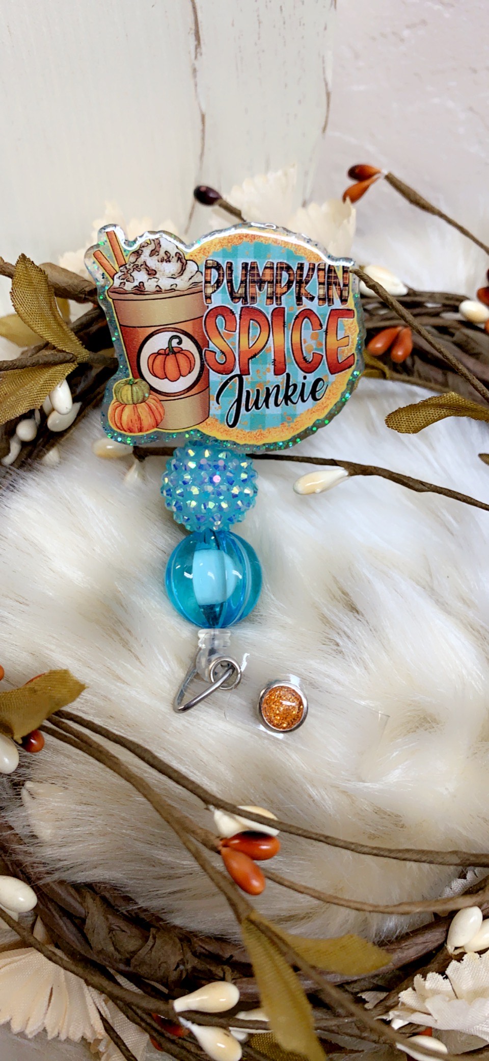 Pumpkin Spice Junkie- Badge Reel