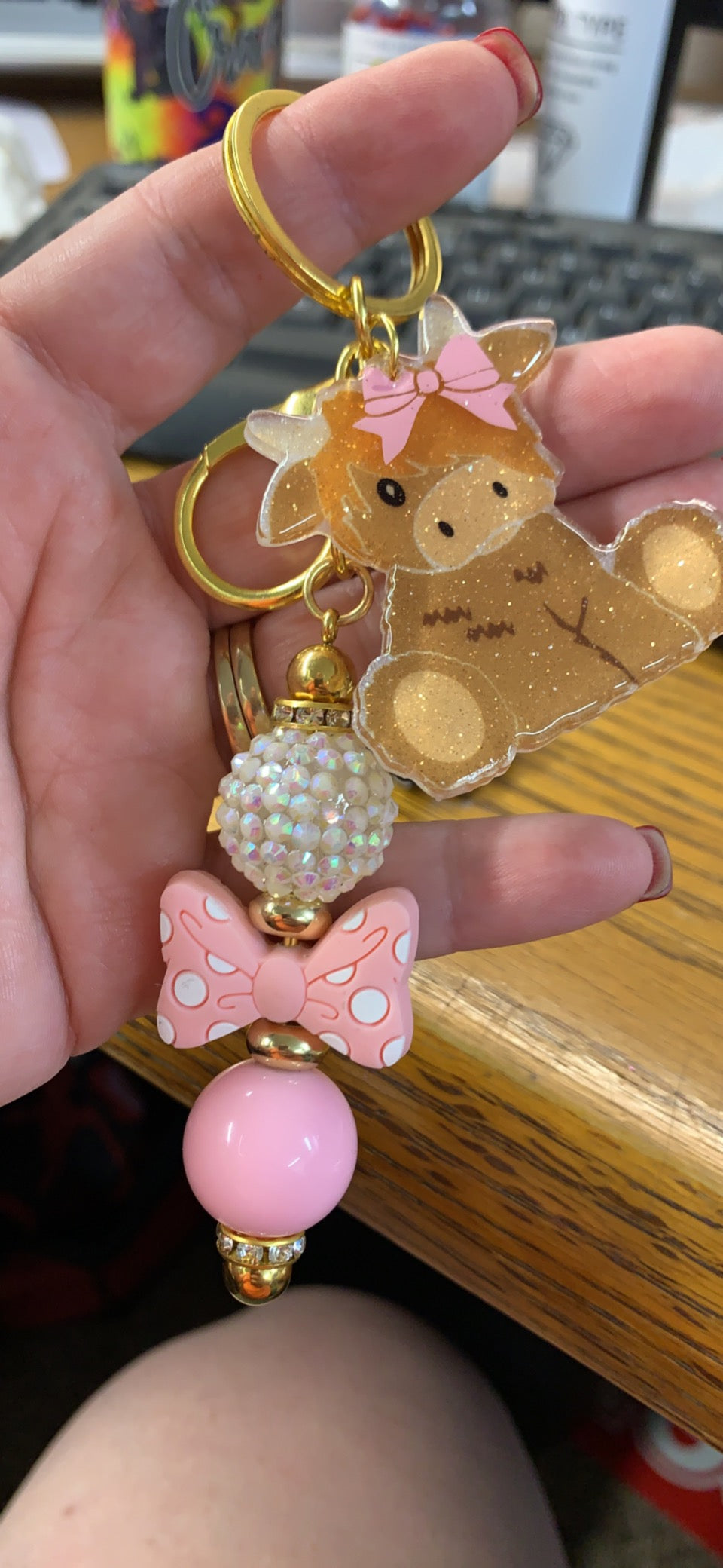 Highland Cow Keychain