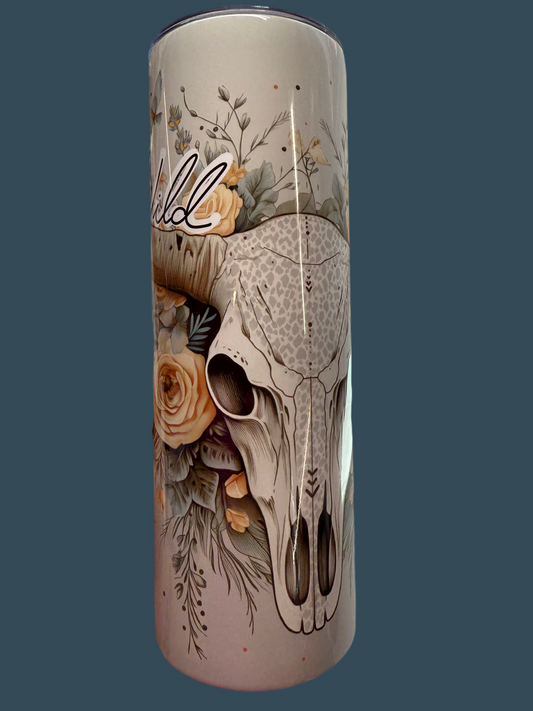 20oz Wild Soul Skull Stainless Steel Tumbler