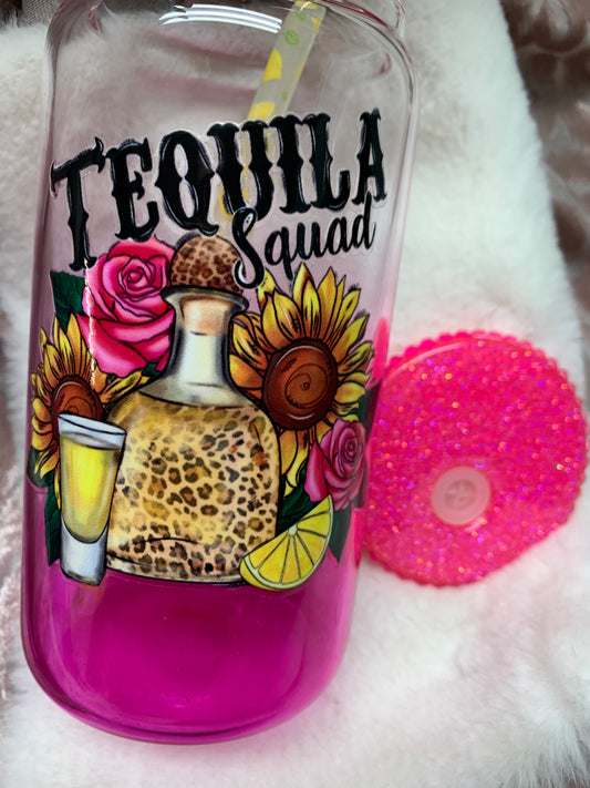 Tequila Squad Glass Can