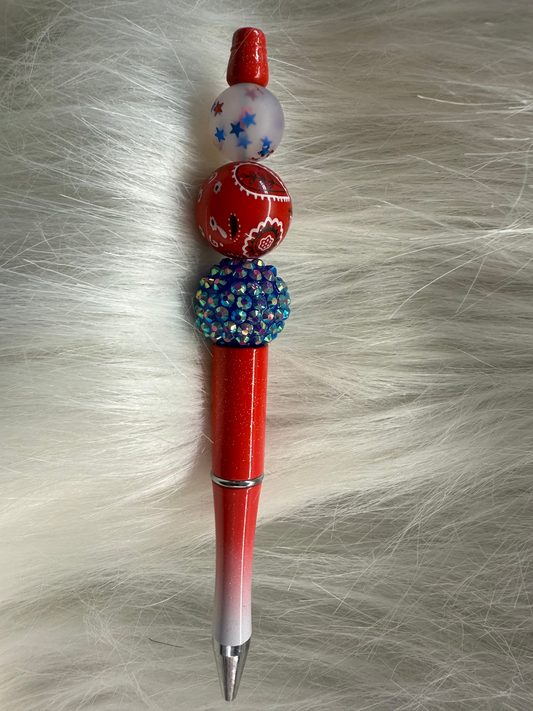 Red White and Blue Pen