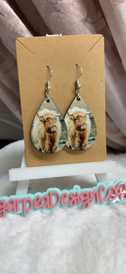 Highland Cow Earrings